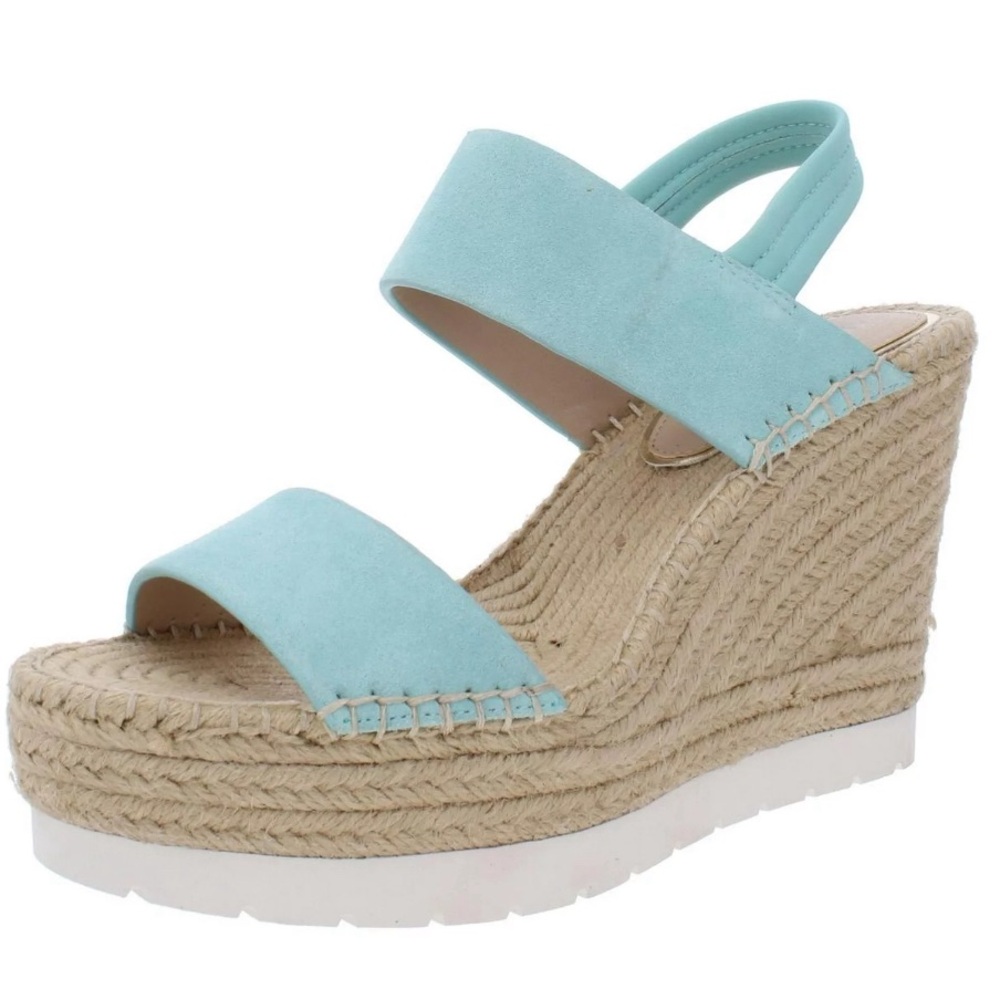Kenneth Cole Olivia Simple Espadrille Wedge Sandals, size 8.5, new without tags